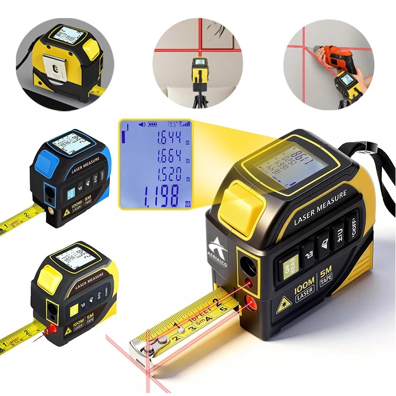 328' AutoLock 3-in-1 Laser Measuring Tape 1
