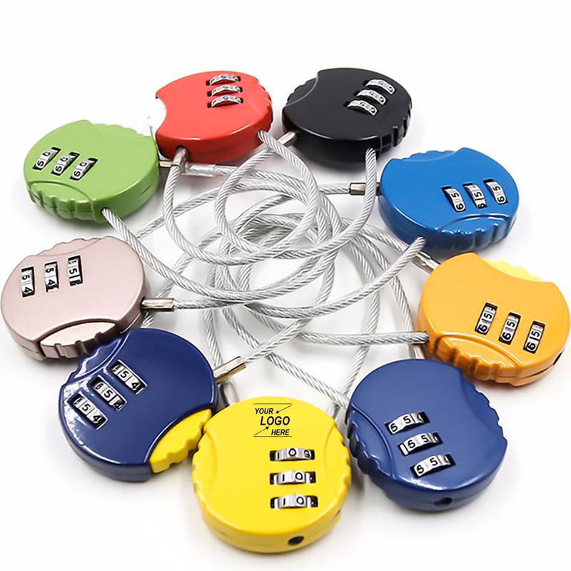 Alloy Combination Lock w/Cord