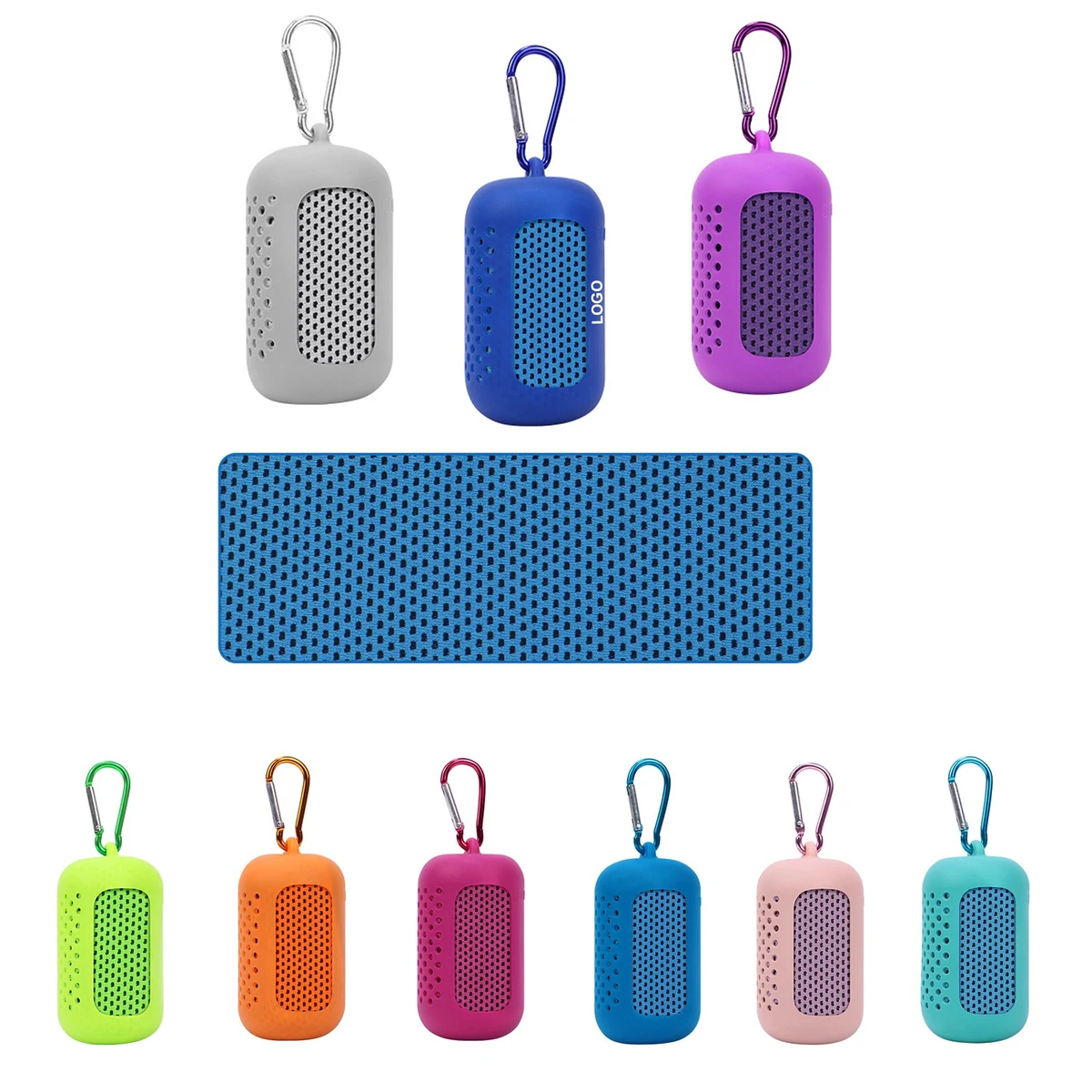 Quick Dry Towel Portable with Silicone Case 1