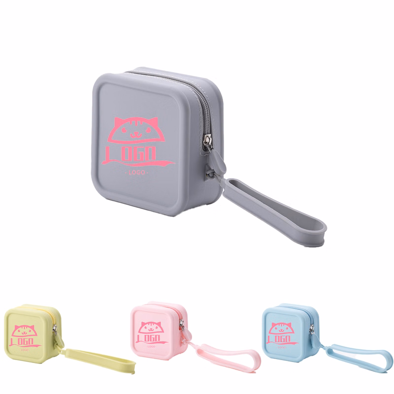 Small square silicone waterproof storage bag