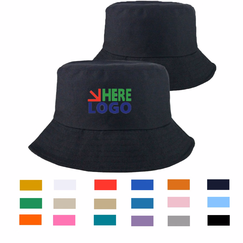 Custom Cotton Bucket Hat with Heat Transfer Logo