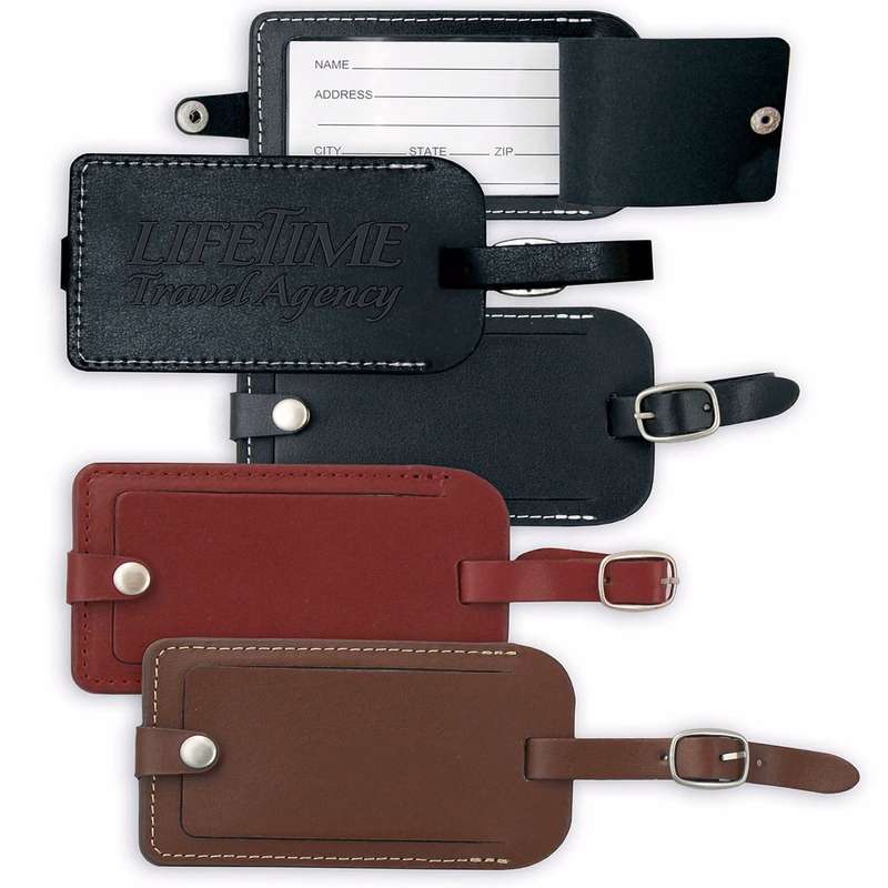 Vintage Leather Luggage Tag