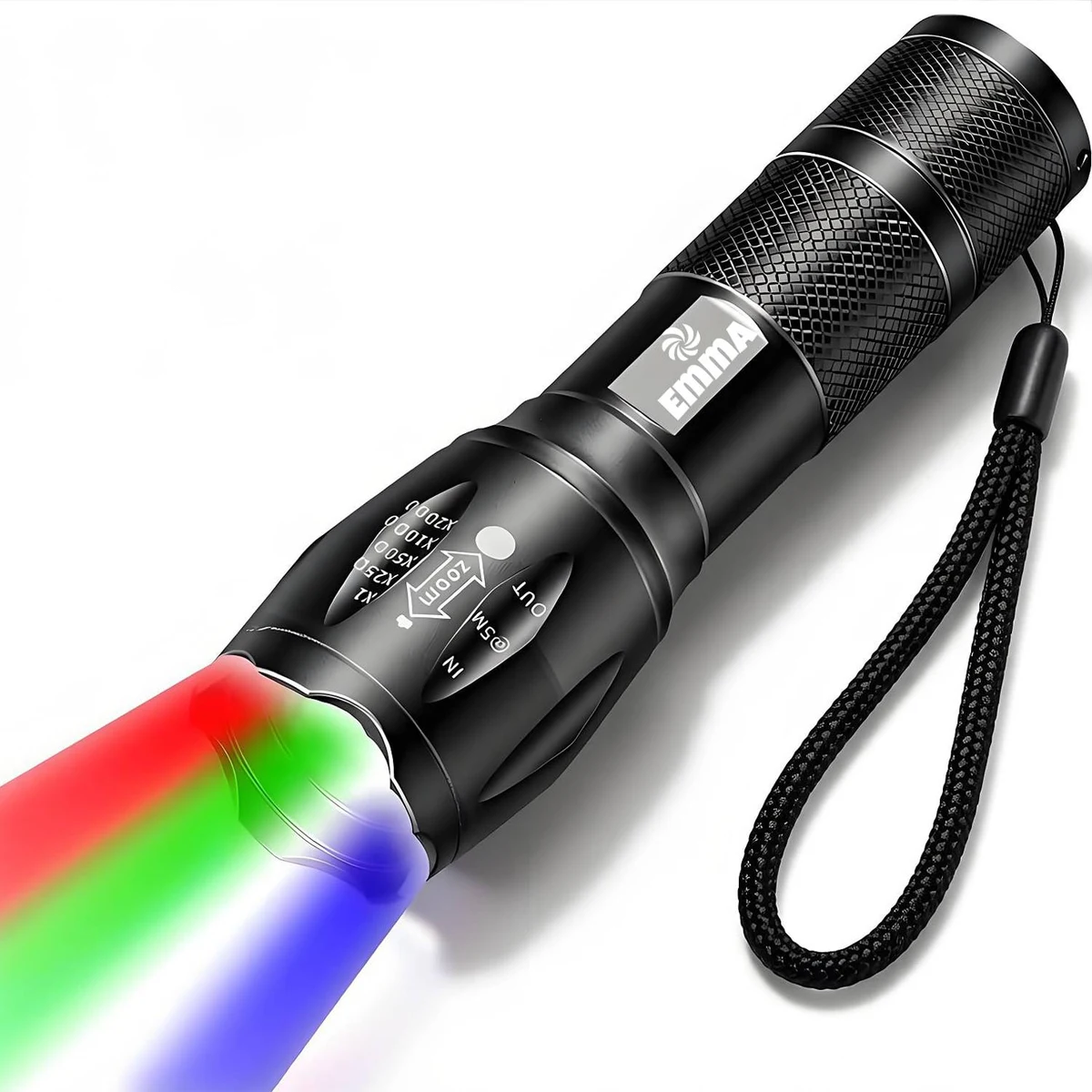 Rechargeable 4 Color LED Flashlight 1