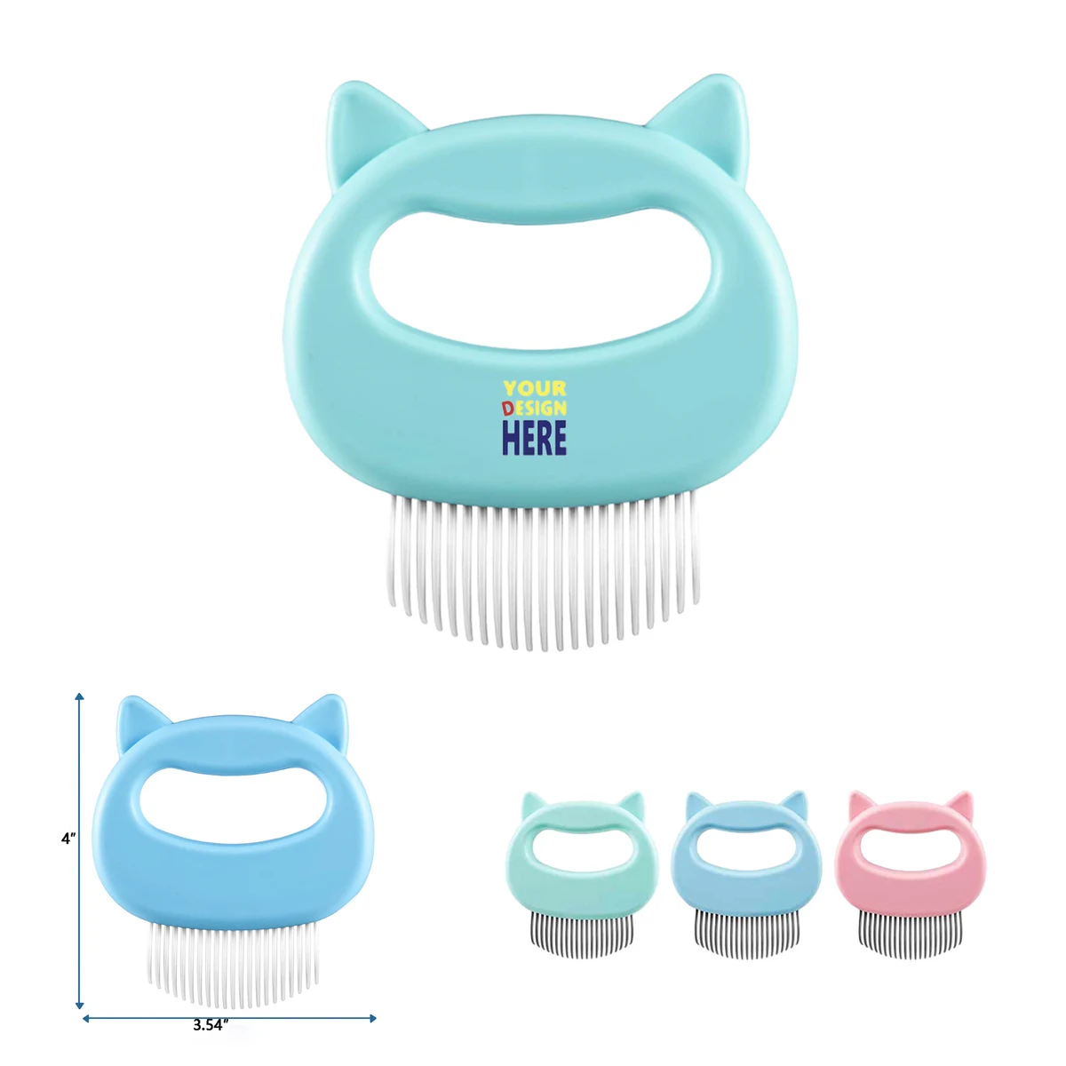 Cat Ear Pet Grooming Deshedding Comb 1