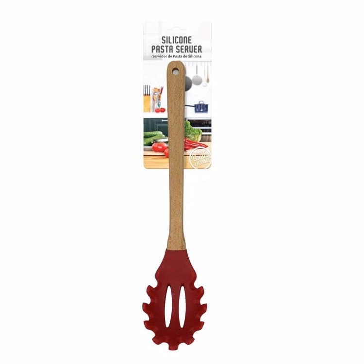 Silicone Pasta Servers - Red