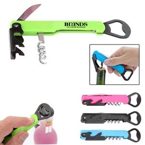 Versatile 4 In 1 Metal Bottle Opener With Knife 1