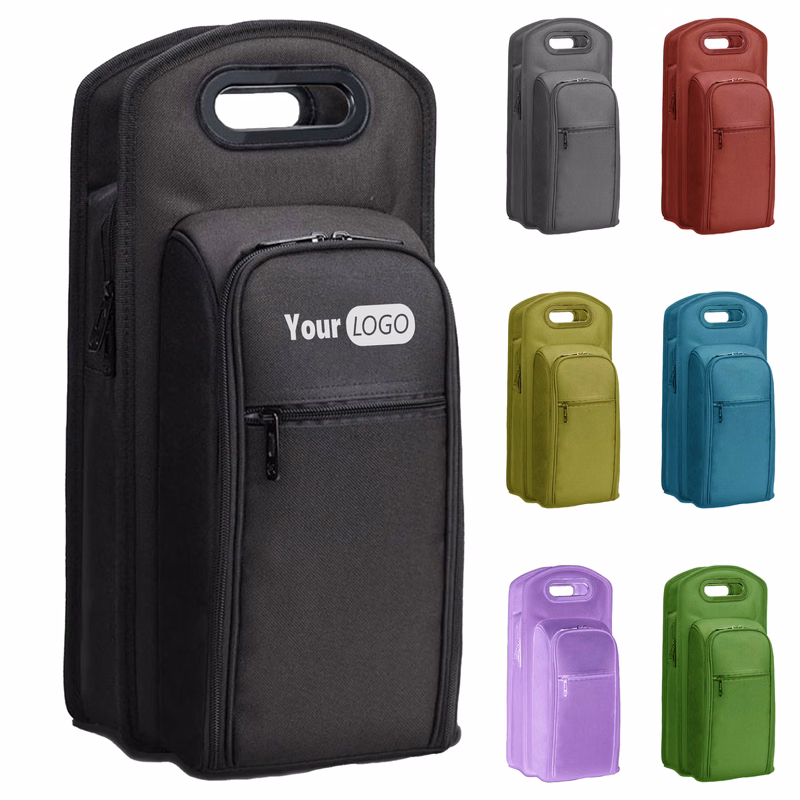 Polyester Insulated Wine Bottle Carrier