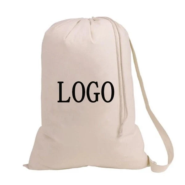 8 oz- Cotton Drawstring Laundry Bag 1