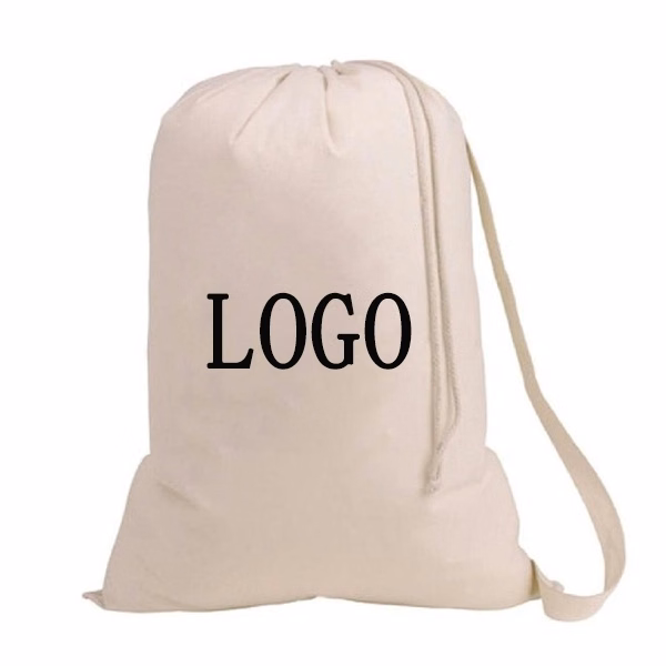 8 oz- Cotton Drawstring Laundry Bag