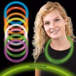 Green 22" Superior Single Color Light up Glow Necklace