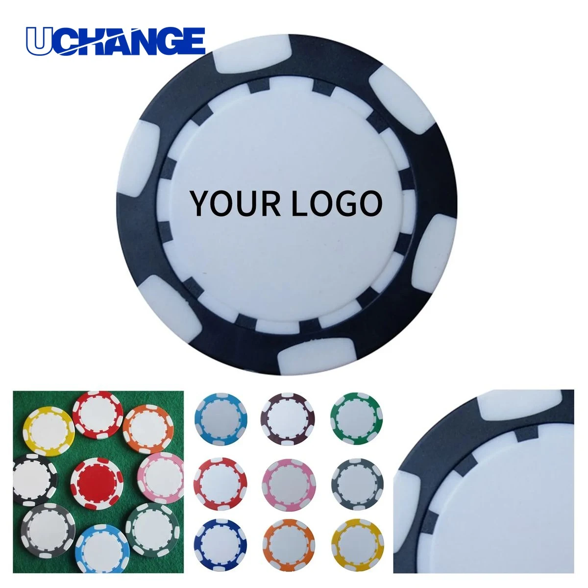 Casino Logo Plastic Poker Chips Set 1