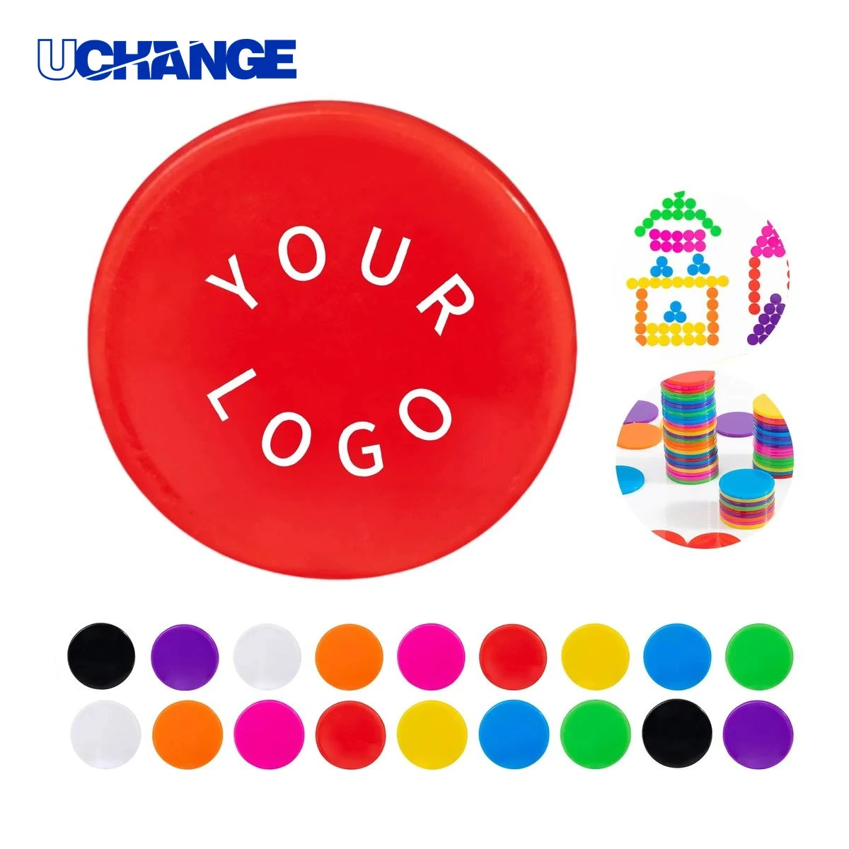 Customizable Round Poker Chips Game Pieces 1