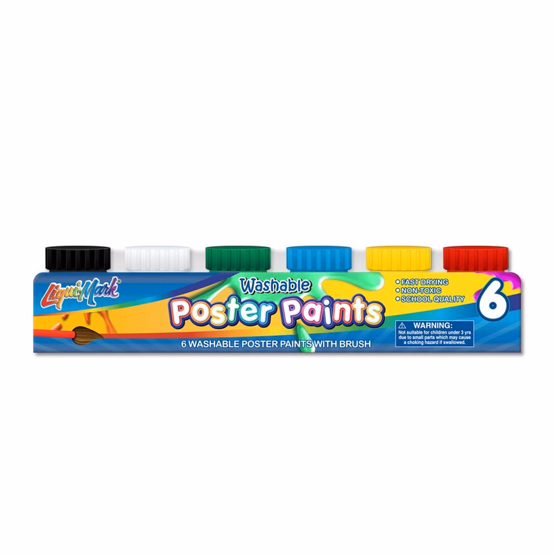 Poster Paint Sets - 6 Classic Colors