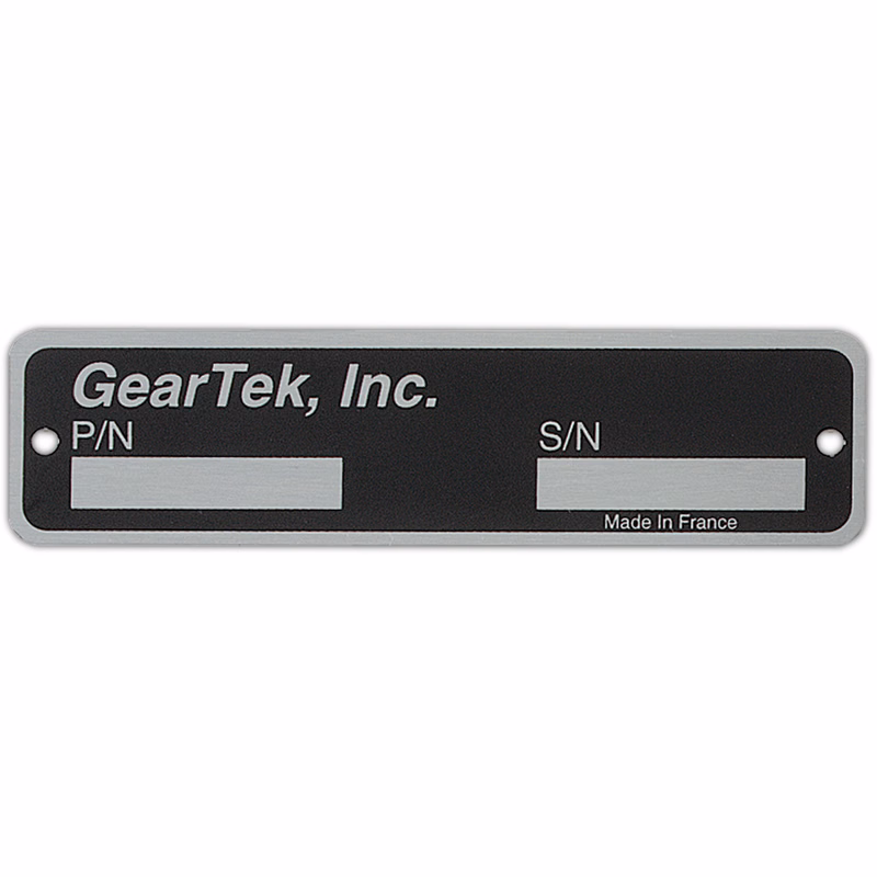 Metal Plates & Signage: 3-6 sq. in.