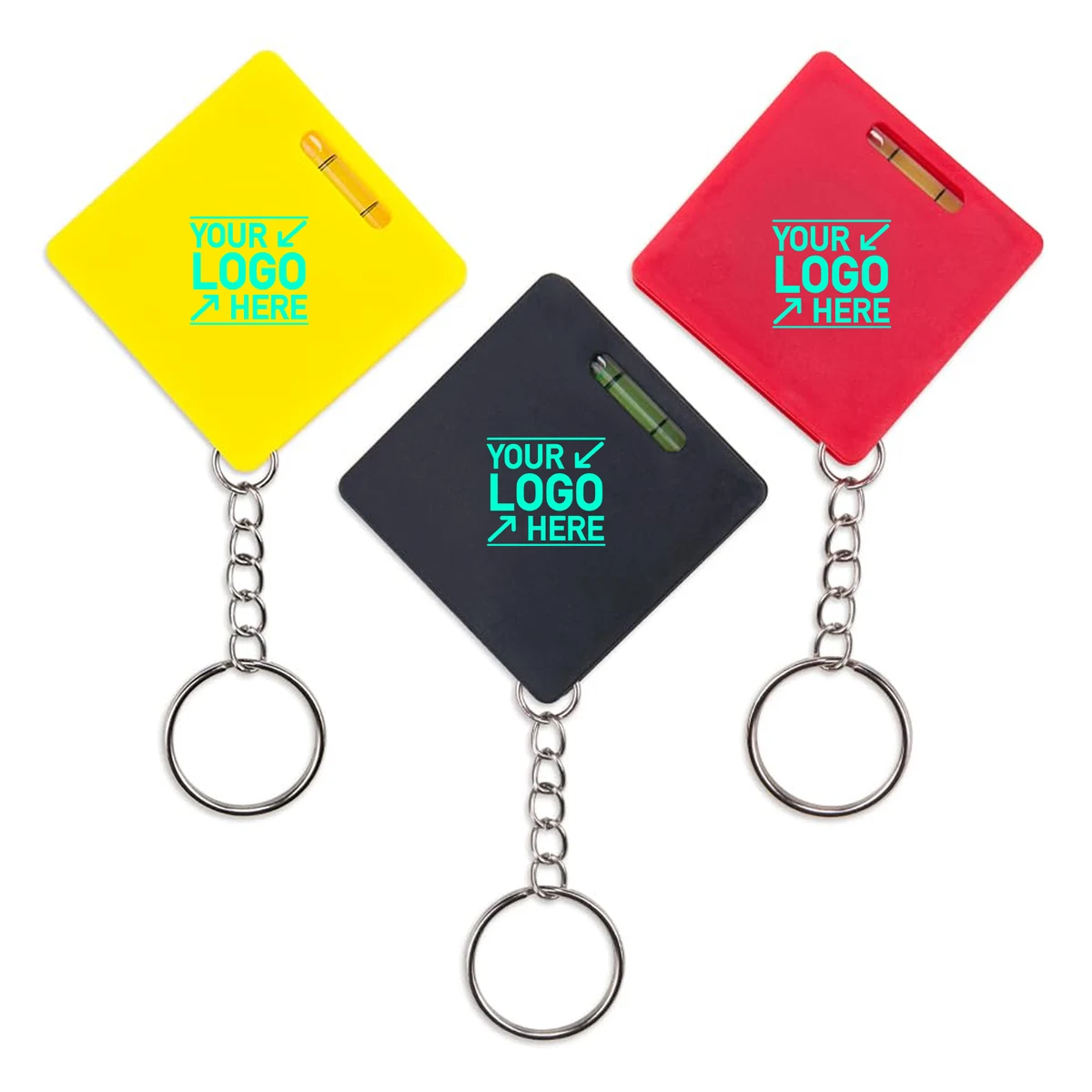 Portable Keychain Tape Measure & Level Tool 1