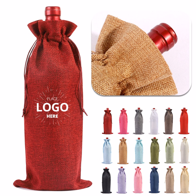 Flannelette Velvet Wine Tote Bags