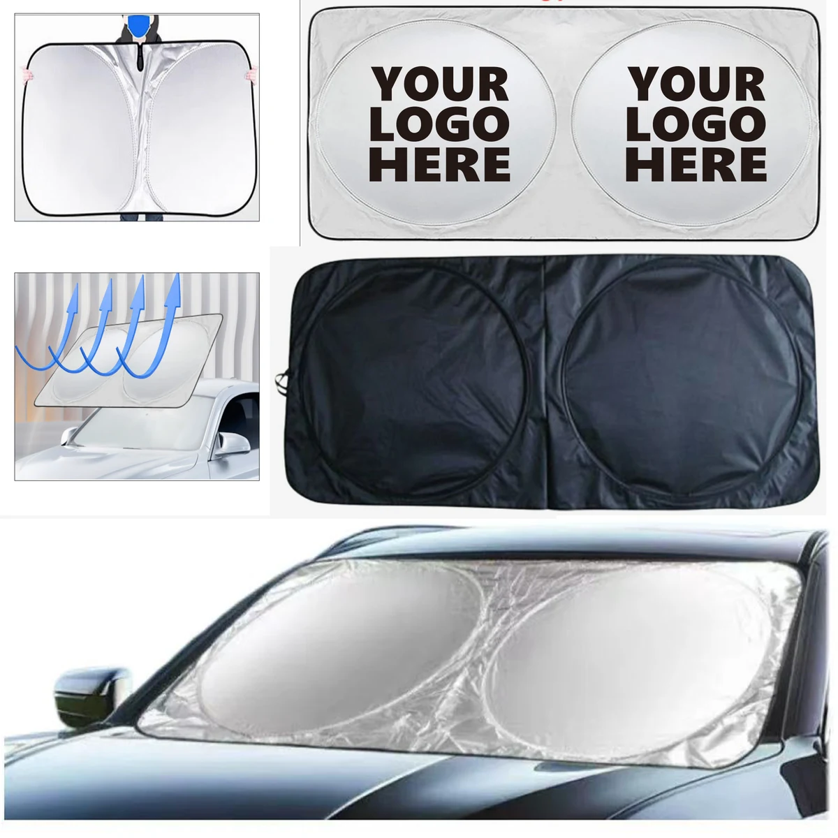 Collapsible Front Windshield Sunshade for Car 1