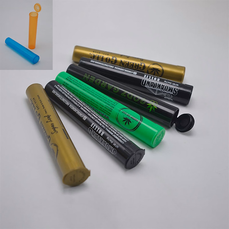 Child Resistant Food Grade PP Marijuana Weed Pills Bouncing and One-piece Tube Bottle
