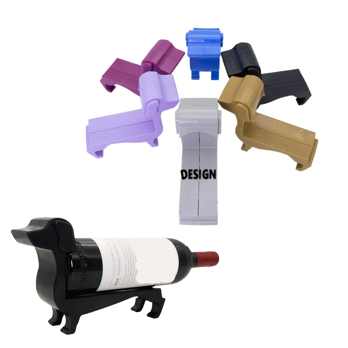 Dachshund Wine Bottle Holder Stand 1