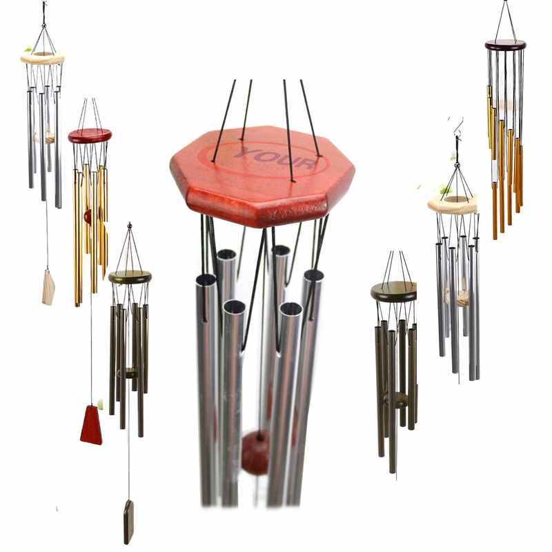 Wooden Metal Wind Chimes Pendant