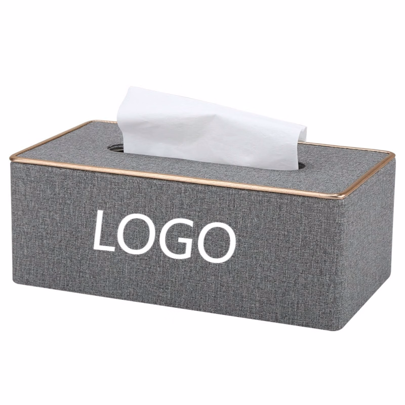 Custom Logo PU Tissue Box