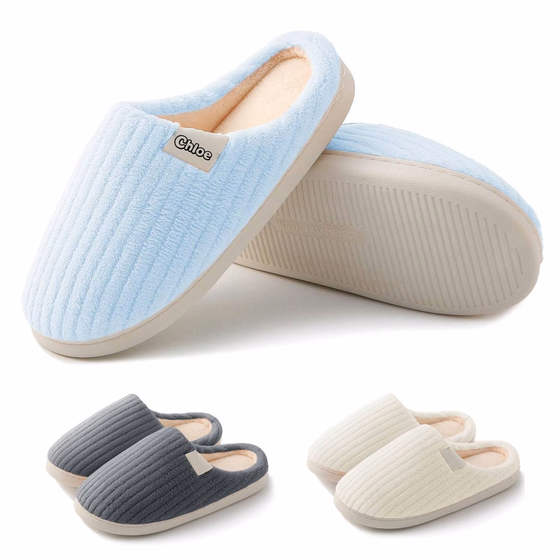 Unisex Indoor Thick Sole Non-Slip Cotton Slipper