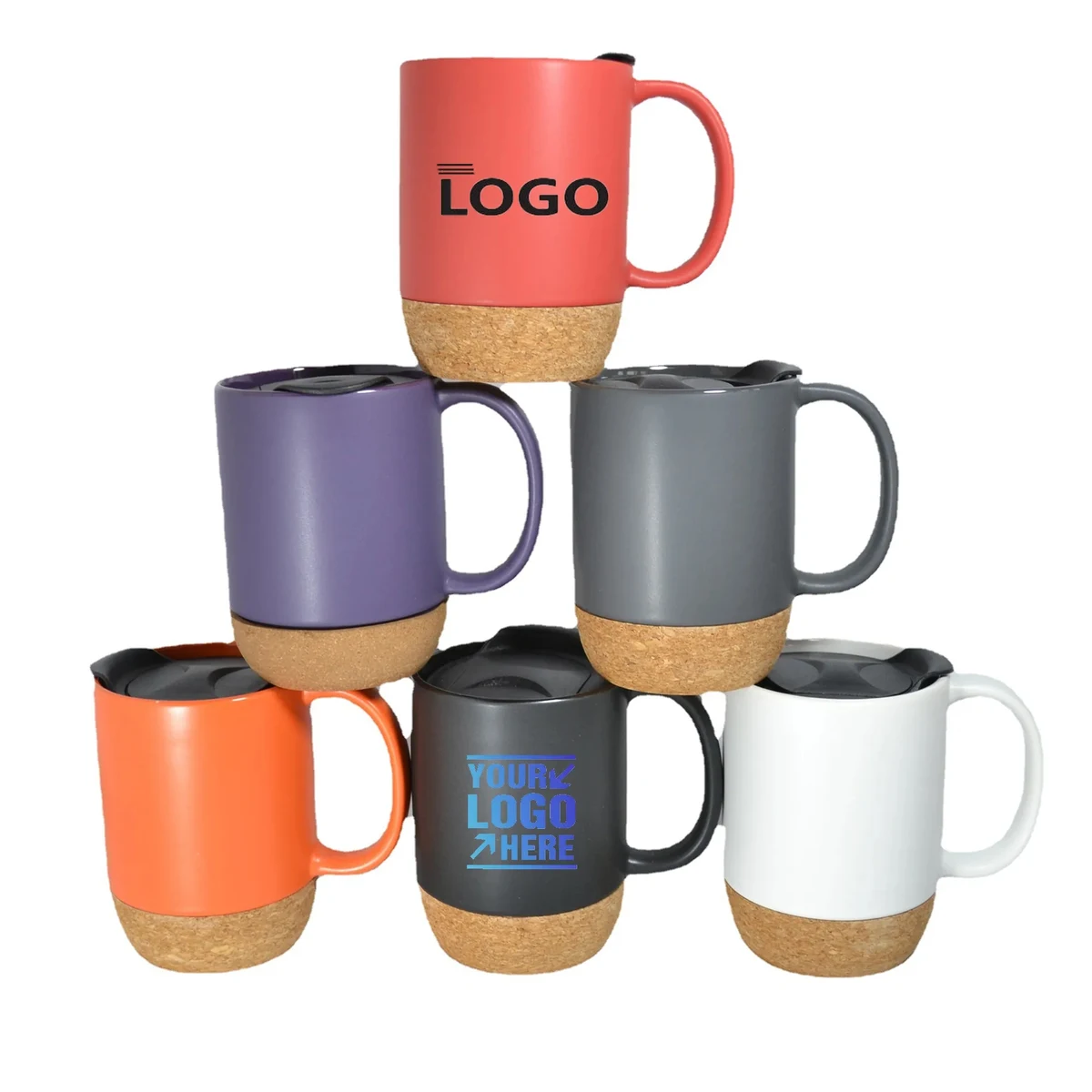 14 Oz Cork Bottom Ceramic Mug MOQ 50PCS 1