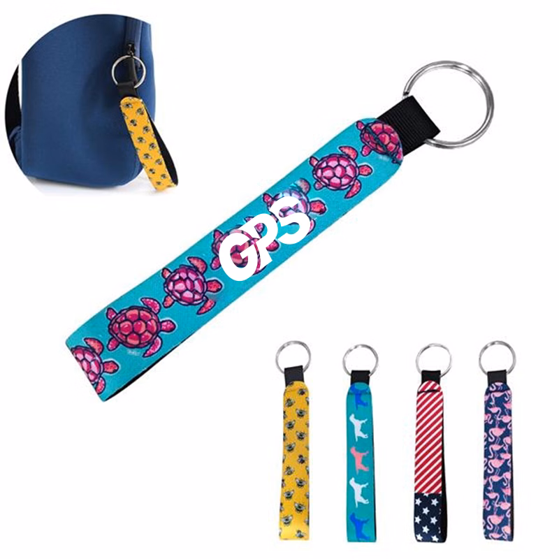 Neoprene Wrist Strap Key Chain