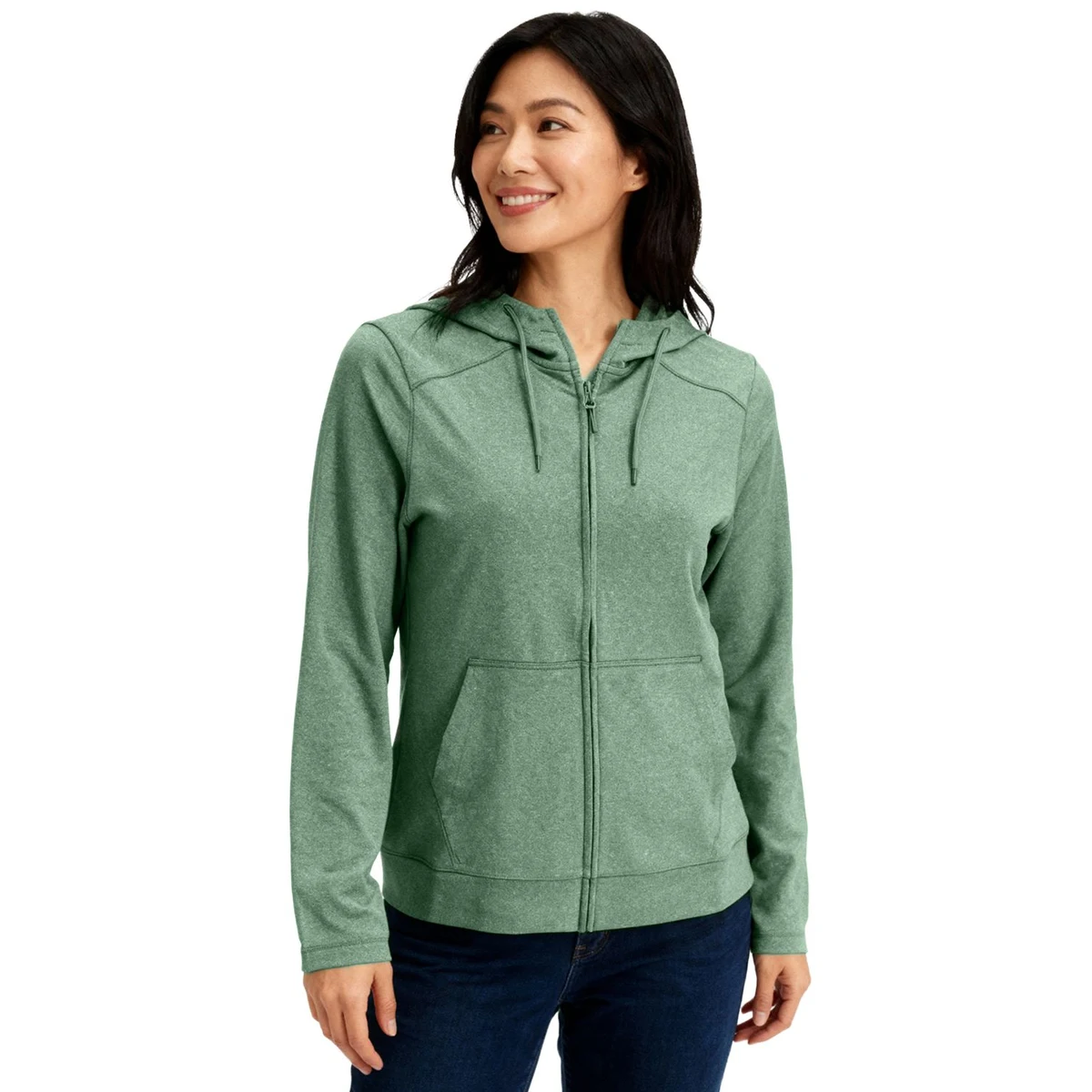 Clique Dash Recycled Womens Full Zip Hooded Sweatshirt 1