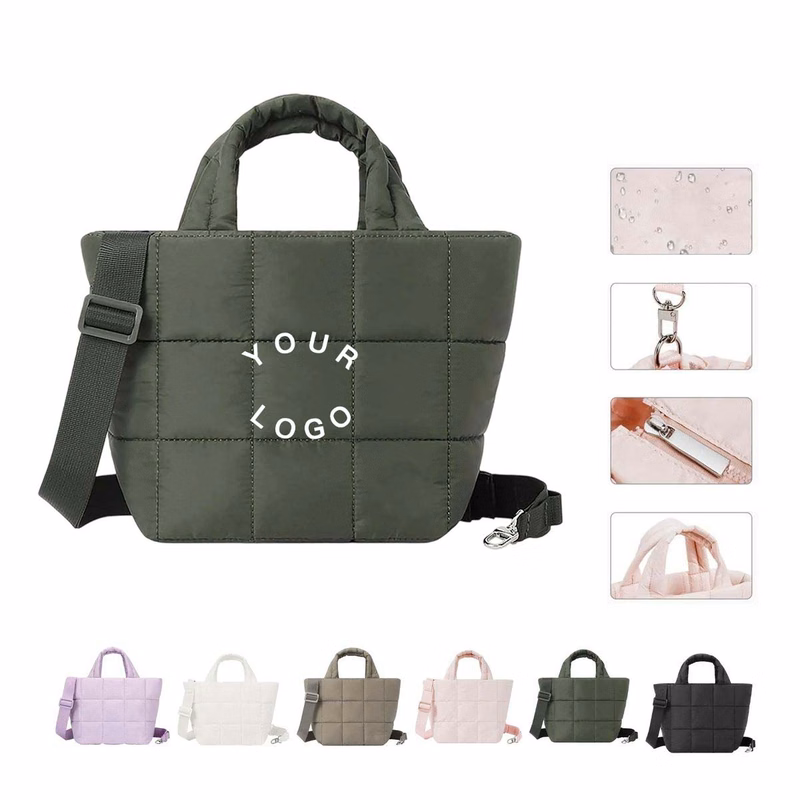 Quilted Casual Shoulder Bag with Adjustable Strap