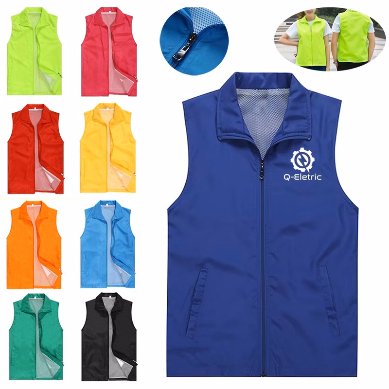 Custom Unisex Volunteer Activity Vest With Pockets