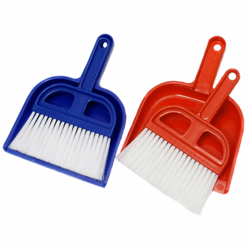 Mini Dust Pan with Broom - 6.25"