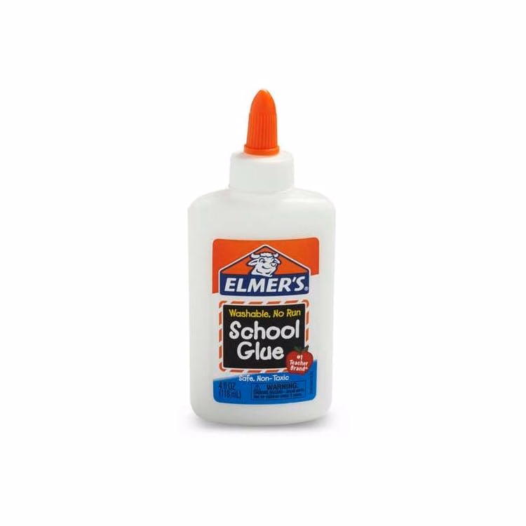 School Glue - Dries Clear Washable Nontoxic 4 oz