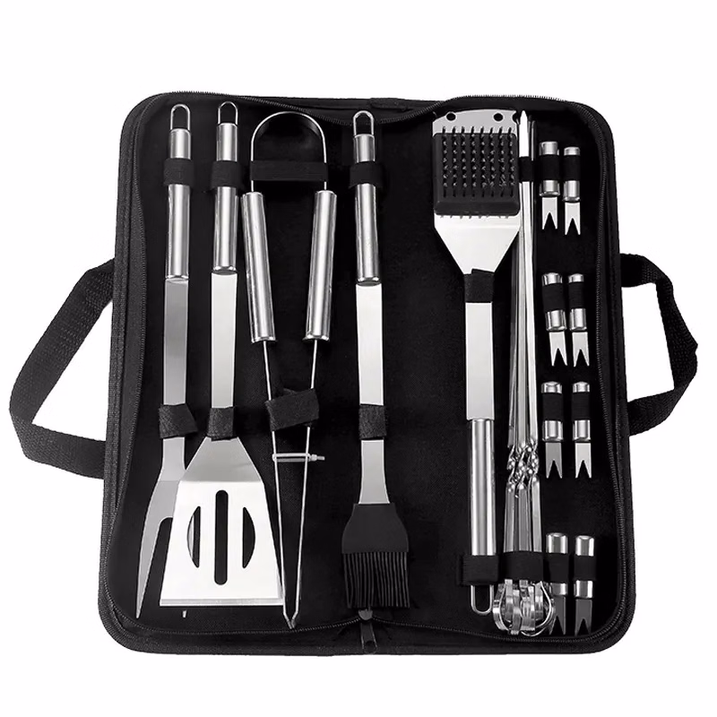 20 PCS BBQ Grilling Tools Set with Storage Bag
