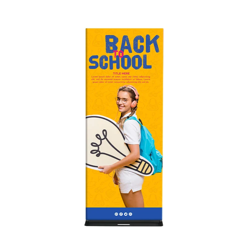 Fabric Banner Stand-Premium (Square Corners) 1