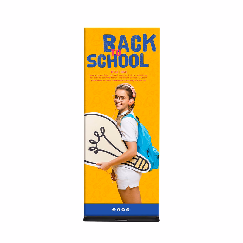 Fabric Banner Stand-Premium (Round Corners)