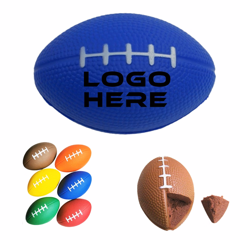 3.3" Mini Rugby Ball Squeezie Stress Reliever