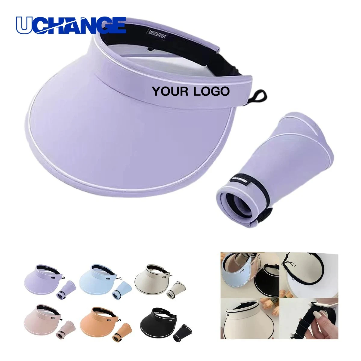 Outdoor Sun Visor Hat Headwear with Adjustable Closure 1