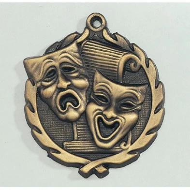 Drama Wreath Medal, 1 3/4" 1