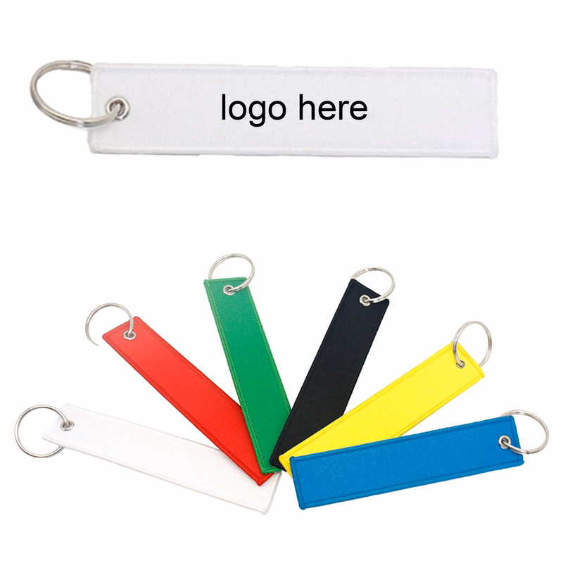 Woven Label Key Chain