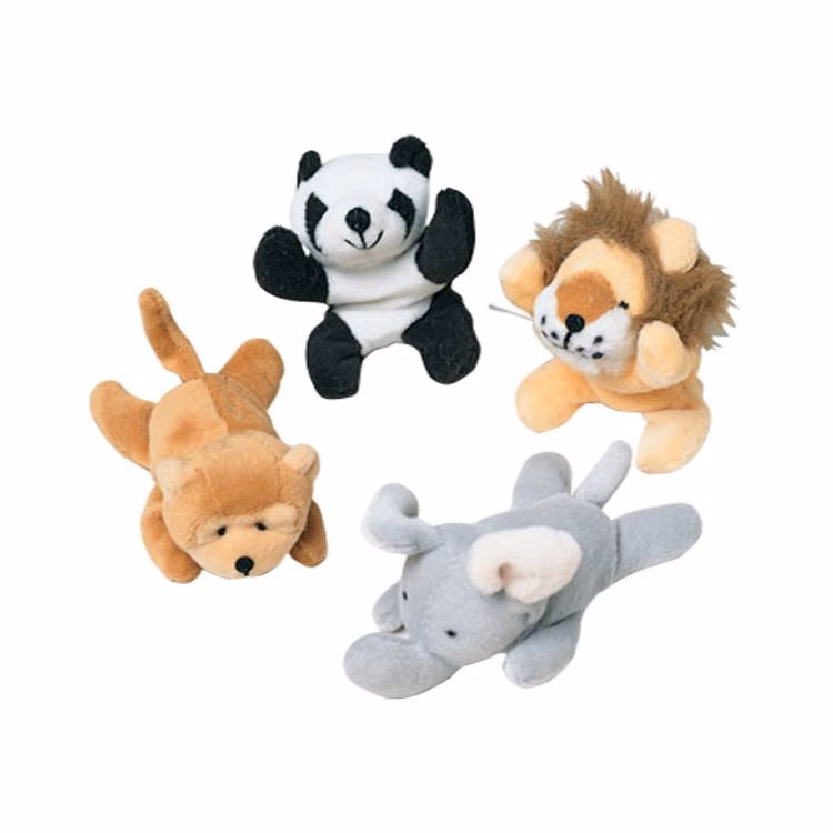 Wild Animal Bean Bag Plush Toys - Assorted