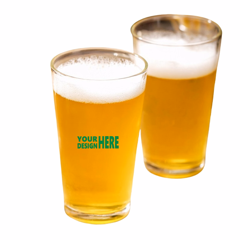Clear Thick Wall Pint Glass, 16 oz.