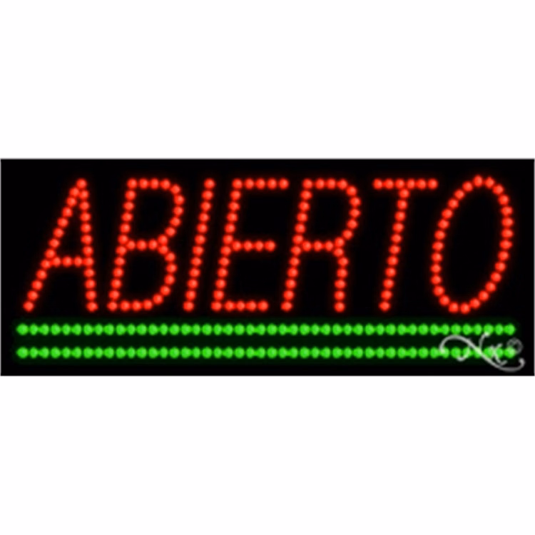 Abierto LED Sign