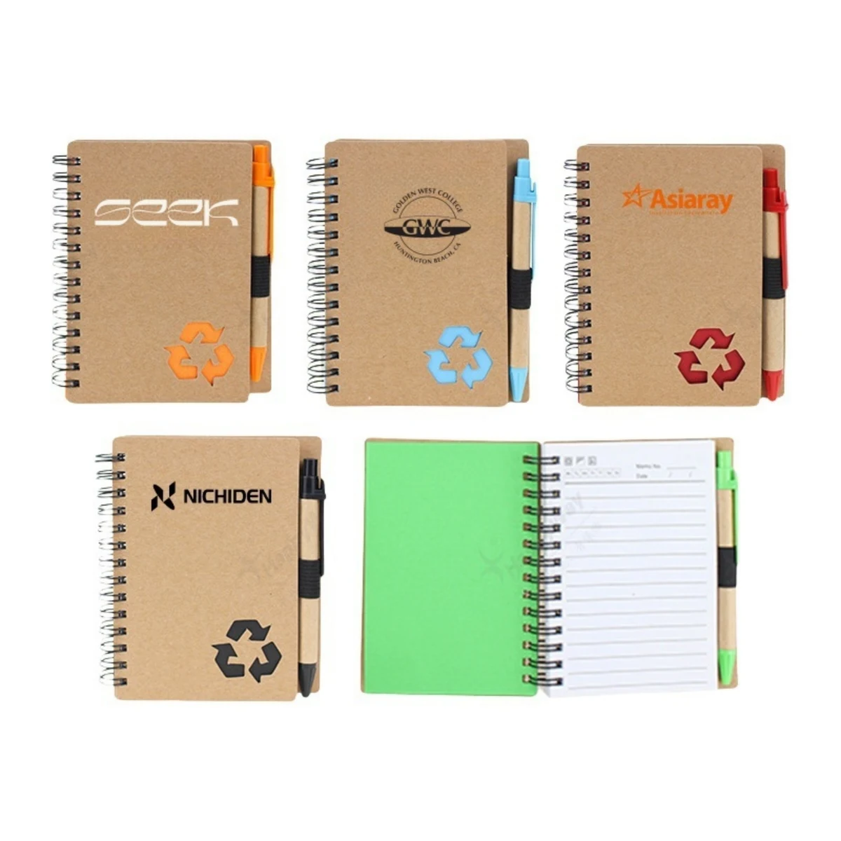 Spiral Notebooks With Ink Pens 1