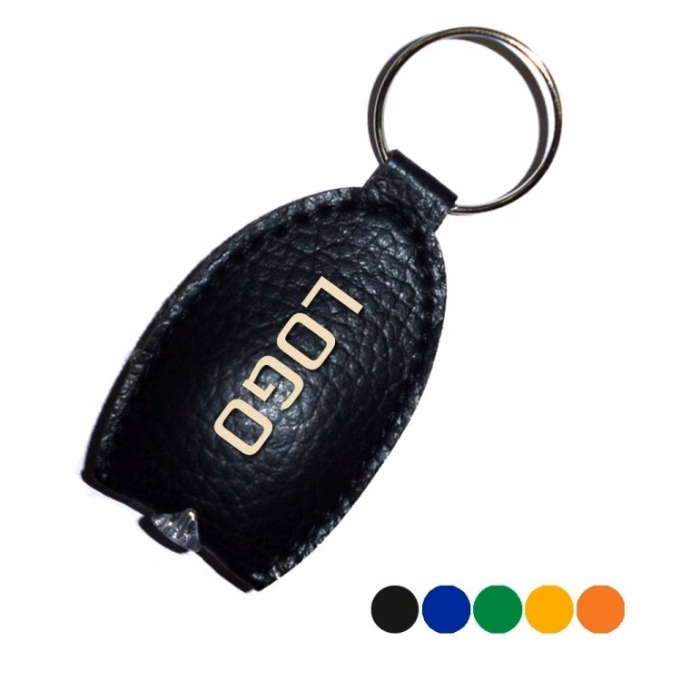LED leather key ring