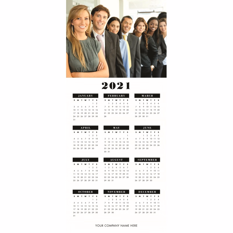 Photo Small Holiday Calendar Card