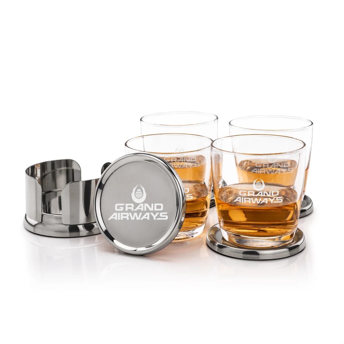 Baldoni Coasters & Carberry On-the-Rocks Set 1