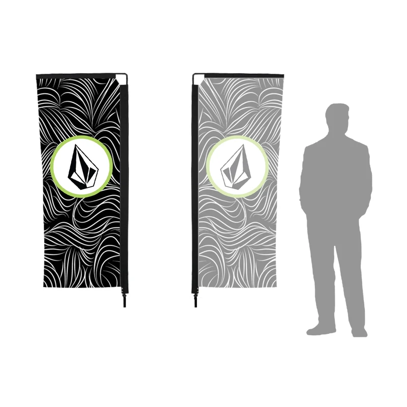 7ft Single Sided Banner Flag w/ Pole 1