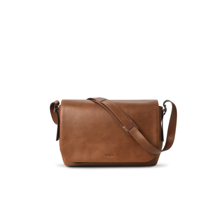 Shinola Runwell Messenger - Medium Brown 1