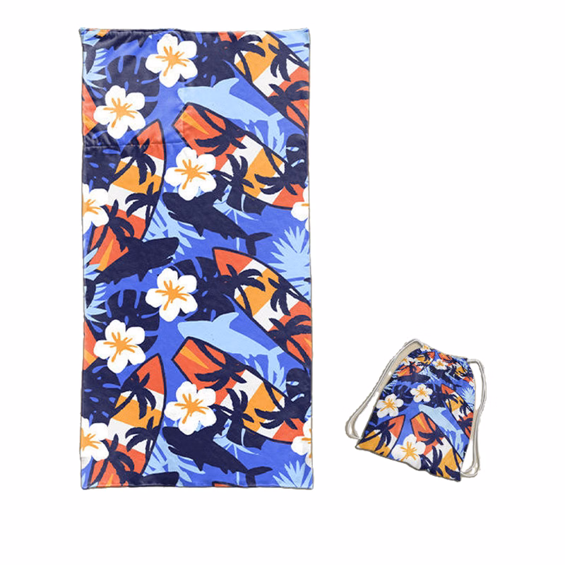 Full Color Microfiber Sports Towel With Bag